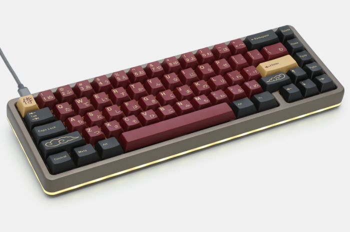 Das Shogun-Modell verwendet Drops Samurai-Keycaps. (Bild: Drop/Screenshot: Golem.de)